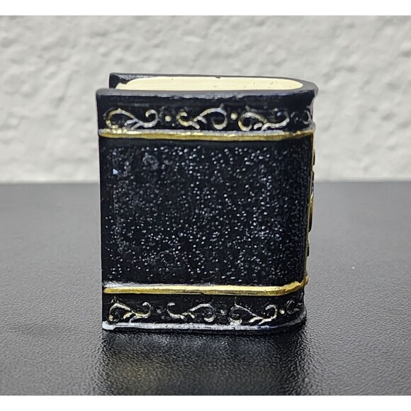 Tiny Ceramic Grimoire of Magic – Red & Black Spellbook Keychain - Picture 7 of 12